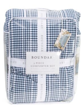 Boundary Comforter Set - Gingham (3-Piece)